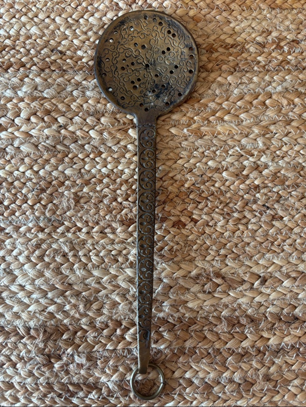 VTG Solid Brass Strainer Spoon